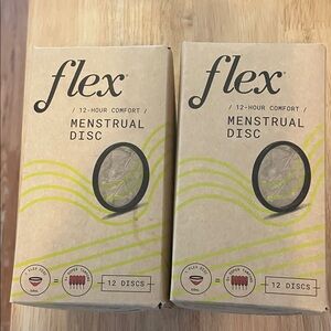 Flex Menstrual Disc 12-Hour Comfort - 12 discs per pack (2packs)